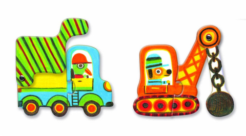 Djeco Puzzle Pojazdy Djeco Puzzle Pojazdy