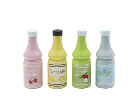 Kids Concept, Zestaw butelek drewnianych Kids Concept, Zestaw butelek drewnianych