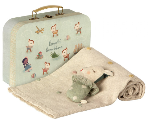 Maileg, Zestaw upominkowy dla dzieci - Dusty Mint Maileg, Zestaw upominkowy dla dzieci - Dusty Mint