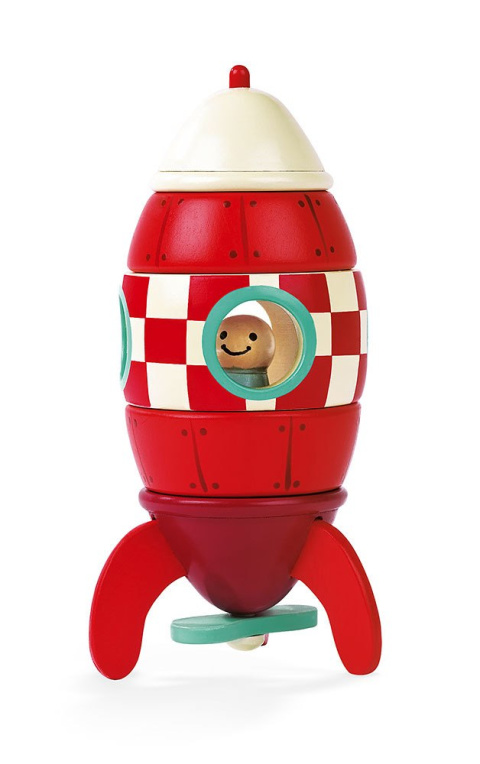 Rakieta drewniana magnetyczna, Janod Rakieta drewniana magnetyczna, Janod