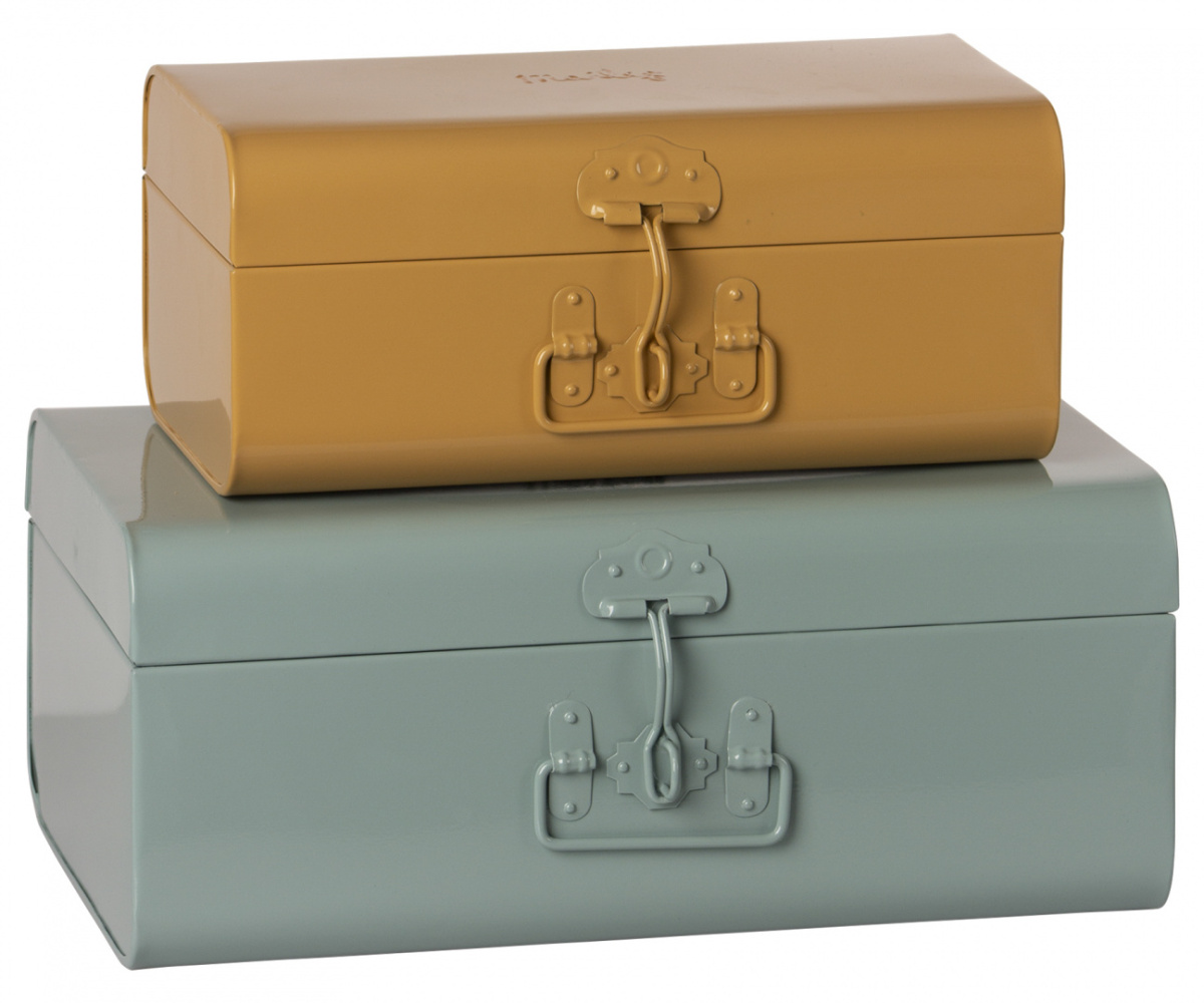 Suitcase Set - Blue/Ocher Suitcase Set - Blue/Ocher