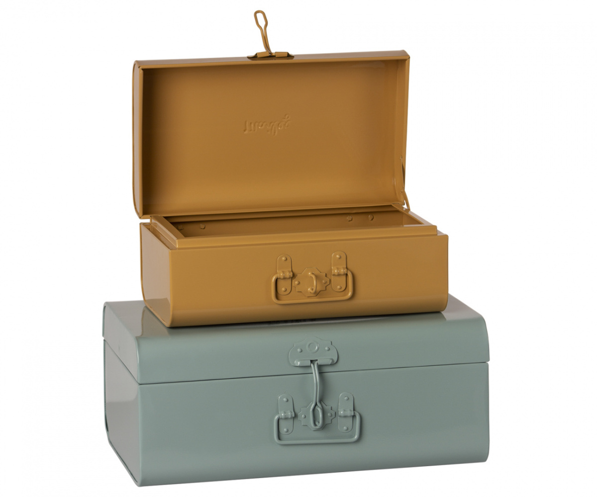 Suitcase Set - Blue/Ocher Suitcase Set - Blue/Ocher