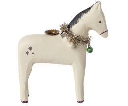 Dekoracja bożonarodzeniowa, Drewniany koń, rozmiar S