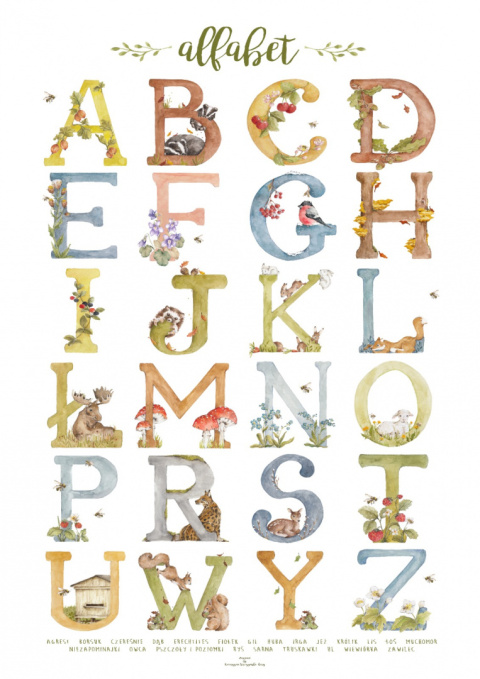 Plakat Alfabet